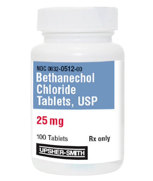 BETHANECHOL CHLORIDE, 25 mgs, tabletas, USP, UPSHER-SMITH