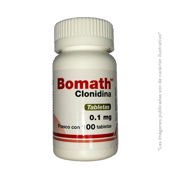 BOMATH_Clonidina_0.1 mg_ 100  tabletas