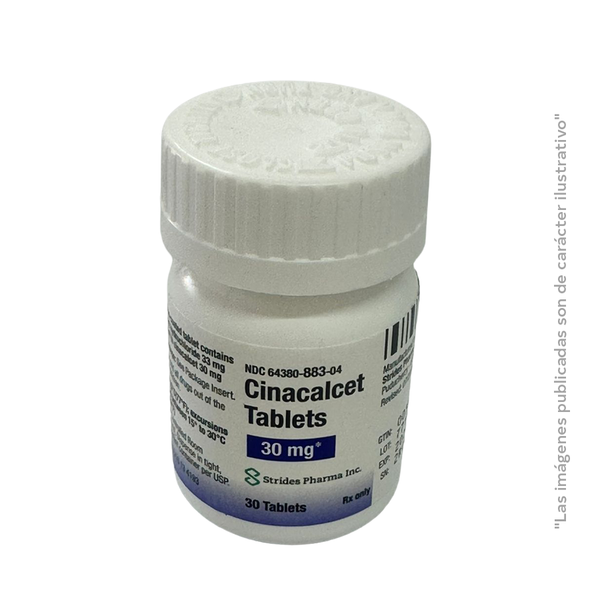 CINACALCET 30 mg, 30  tabletas, STRIDES PHARMA