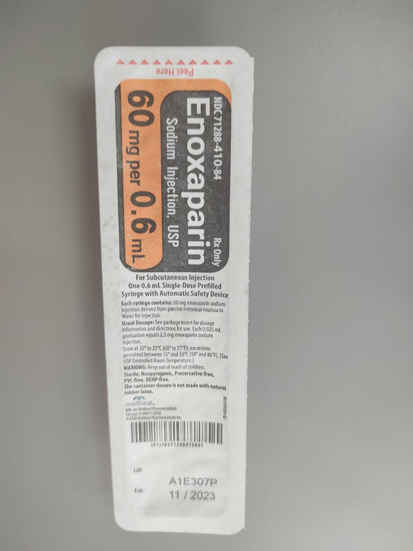 Enoxaparina Sódica, 60 mg, Solución Inyectable, meatheil