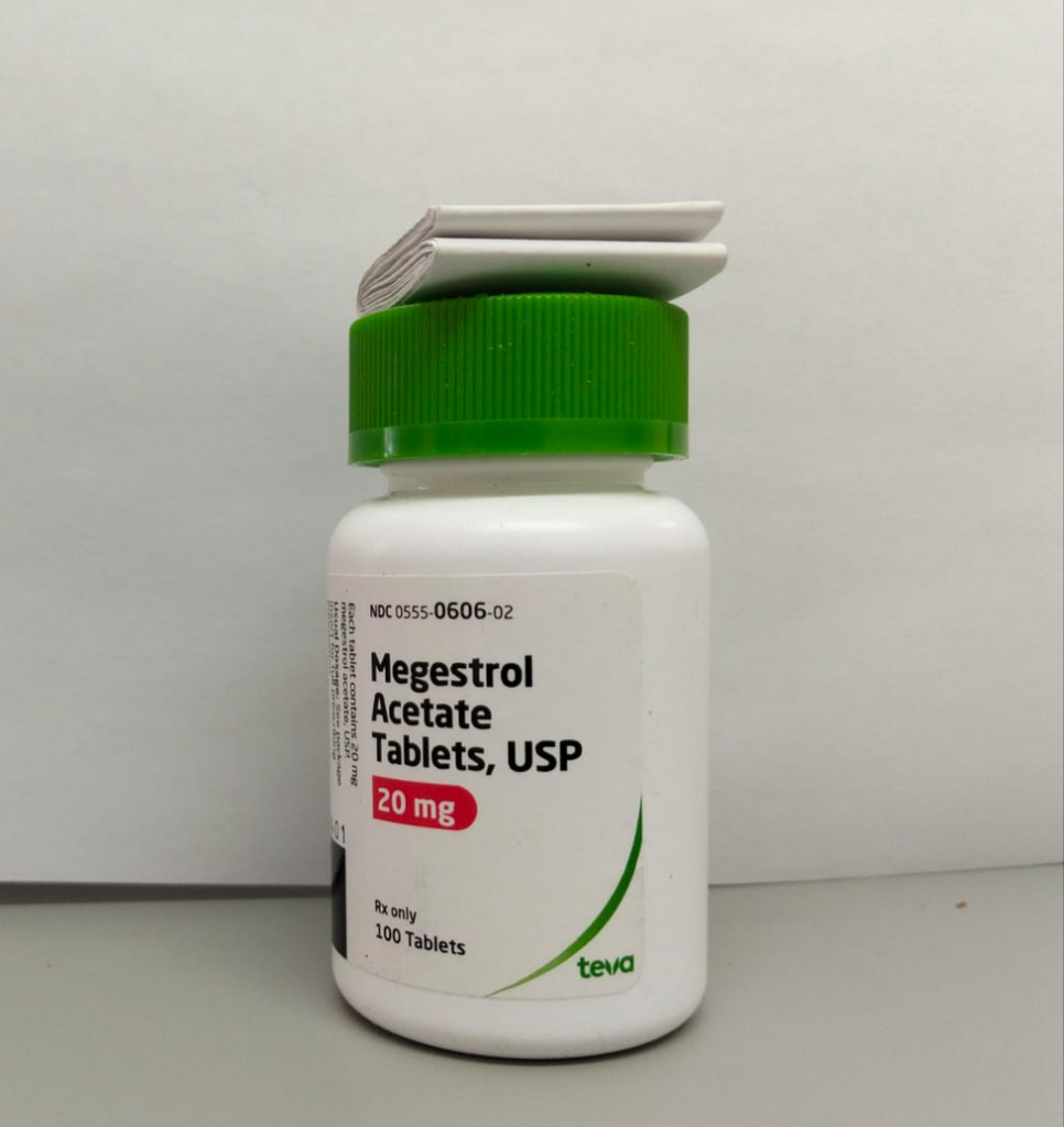 MEGESTROL ACETATE, 20 mg, Tabletas USP, TEVA