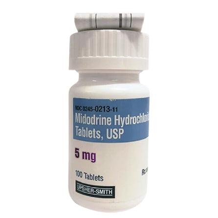 MIDODRINE HYDROCHLORIDE, 5 mg tabletas, USP, UPSHER-SMITH – farmashop.mx
