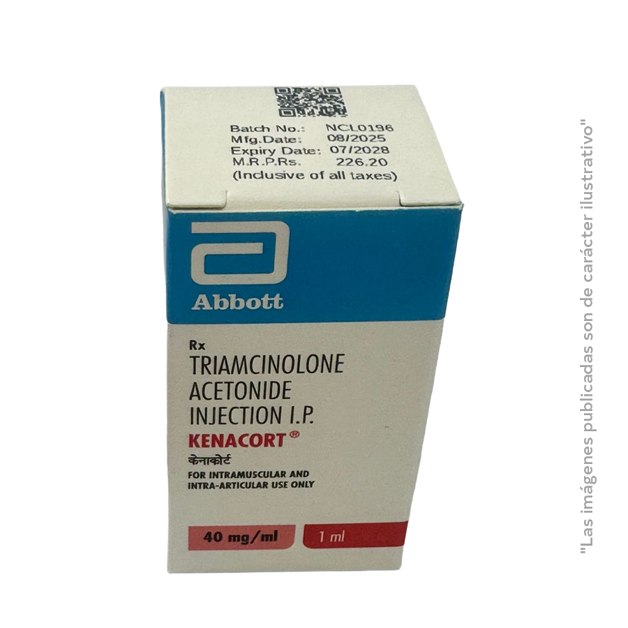 TRIAMCINOLONE ACETONIDE INJECTION I.P. , 40 mg/1 ml, KENACORT