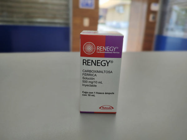 RENEGY CARBOXIMALTOSA FÉRRICA Solución inyectable 500 mg/10 ml, TAKEDA.