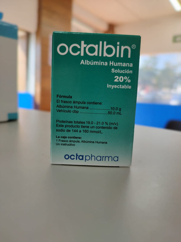 Octalbin ALBÚMINA HUMANA 20% 10 mg Solución Inyectable, octapharma