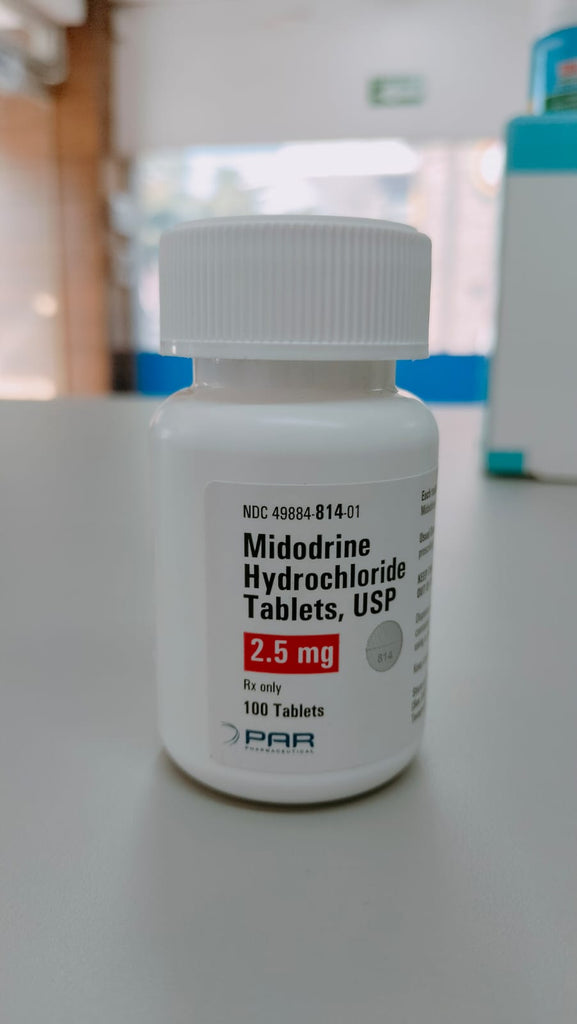 MIDODRINE HYDROCHLORIDE, 2.5 mg tabletas, USP, PAR PHARMACEUTICAL