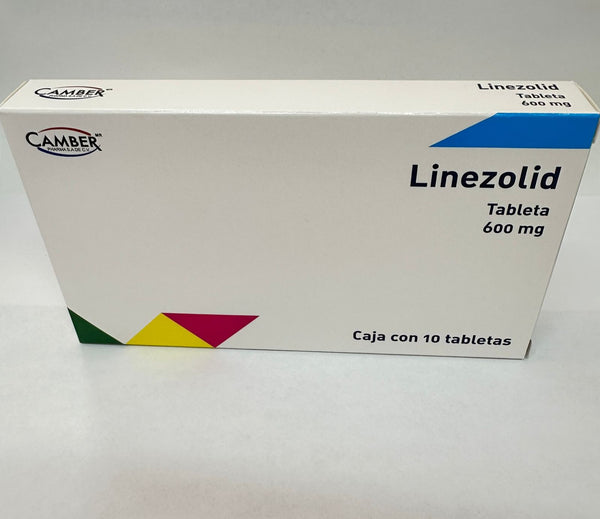 LINEZOLID, 600 mg, tabletas, CAMBER PHARMA S.A. DE C.V.