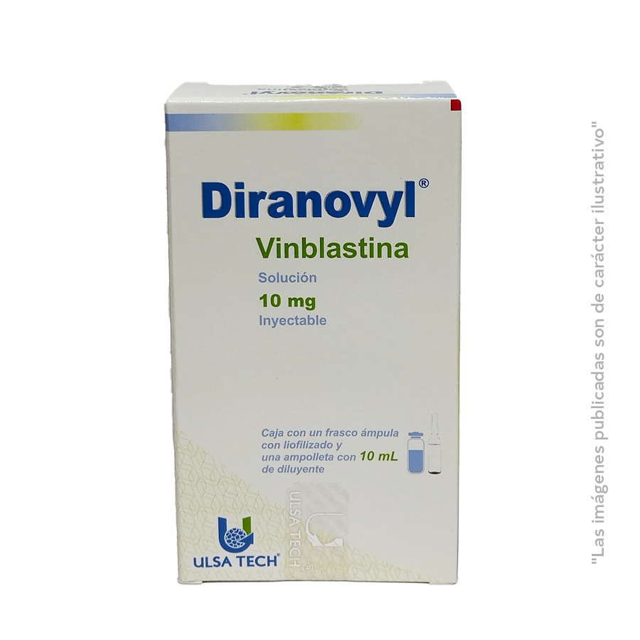 DIRANOVYL, Vinblastina 10 mg, Solución Inyectable, ULSA TECH