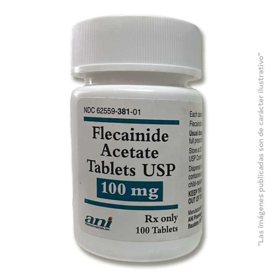 Flecainide Acetate, 100 tablets, USP, 100 mg, ani  pharmaceuticals inc. Rx Only