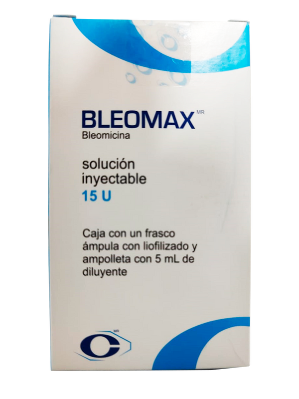 BLEOMAX, 1 frasco ámpula, Solución inyectable 15 U, CRYOPHARMA