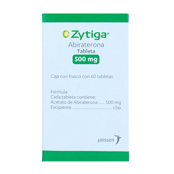 ZYTIGA 500 mg Caja con 60 Tabletas JANSSEN.