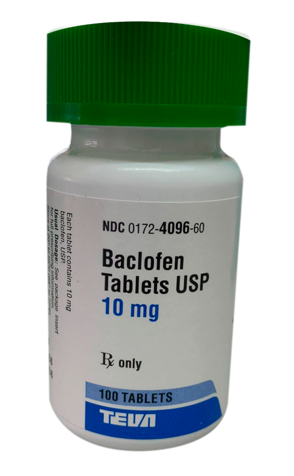 BACLOFEN, 10 mg, Tabletas. USP, Rx Only, TEVA