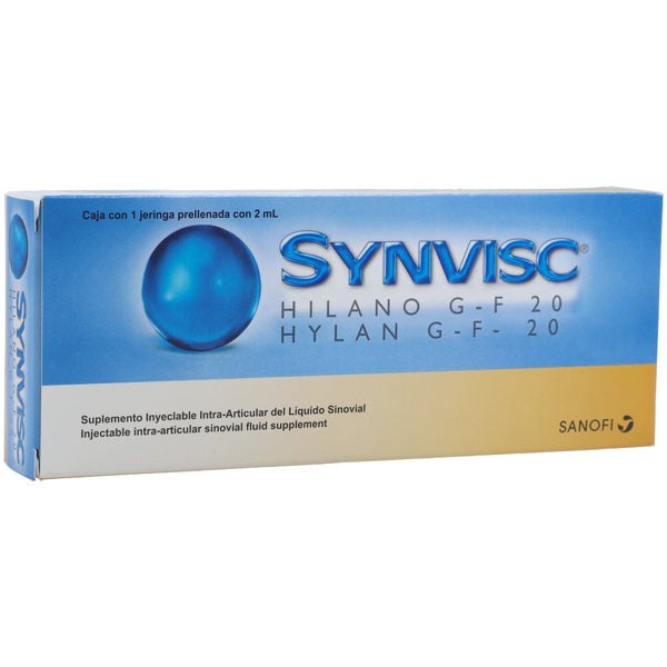 SYNVISC,  Jeringa prellenada, 2mL, SANOF.
