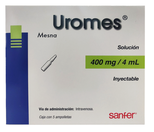 Uromes, 400 mg /4 ml Solución Inyectable, SANFER.