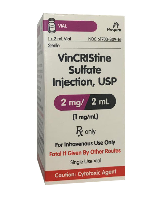 VINCRISTINE Sulfate inyección, USP 2mg HOSPIRA.